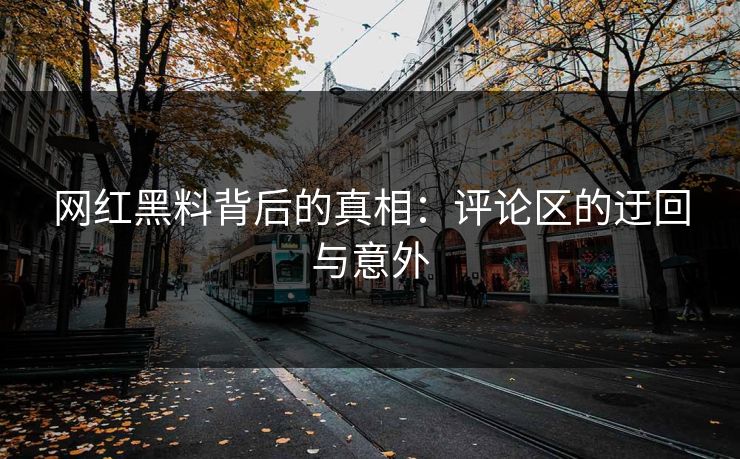 网红黑料背后的真相：评论区的迂回与意外